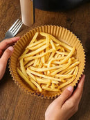 Kit 50 Lining Disposable Paper Special For Air Fryer Kitchen Fryer Gourmet Food-Fast Delivery to Brazil