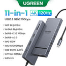Estação Dock USB 4K120Hz DP Tipo-C USB3.2 Gen2
