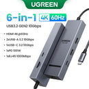 Estação Dock USB 4K120Hz DP Tipo-C USB3.2 Gen2