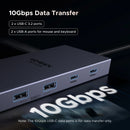 Estação Dock USB 4K120Hz DP Tipo-C USB3.2 Gen2