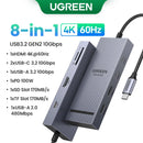 Estação Dock USB 4K120Hz DP Tipo-C USB3.2 Gen2