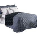 Kit Cobre Leito Dupla Face Casal Bordado