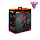 Headset Gamer RGB Sniper 7.1 USB Fantech HG16
