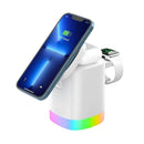 Carregador Cubo RGB Indução sem Fio 3 em 1