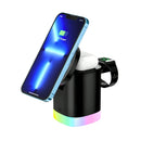 Carregador Cubo RGB Indução sem Fio 3 em 1