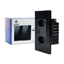 Tomada Dupla Inteligente Smart Wifi Bivolt C/ Usb Alexa 10 A